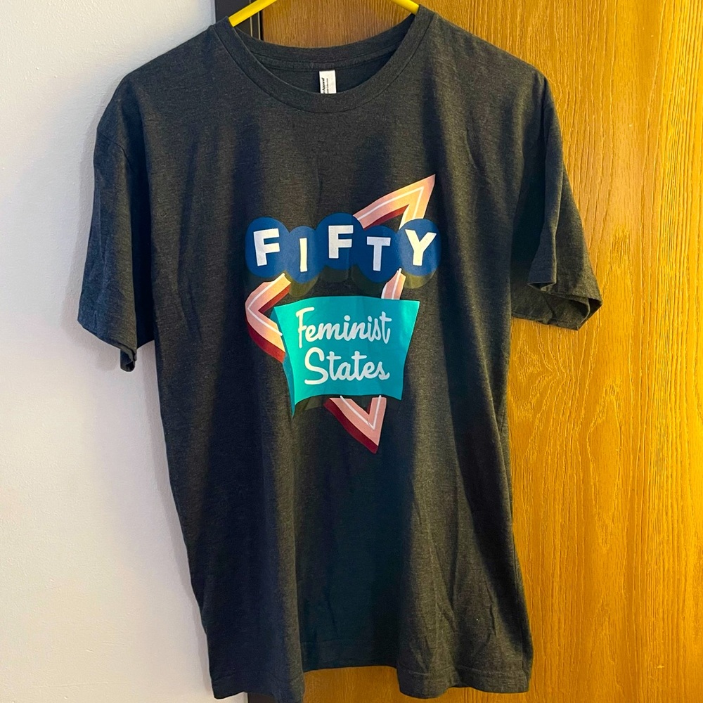 NWOT Fifty feminist states women’s T-shirt